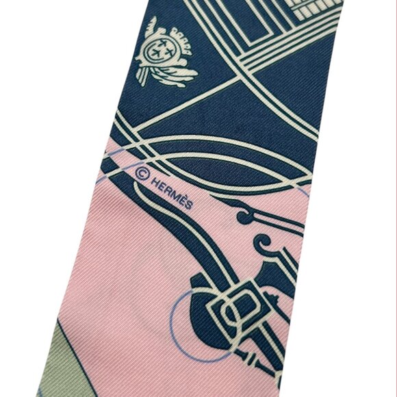 Hermès Ex-Libris Silk Scarf 100% Silk - Picture 4 of 11